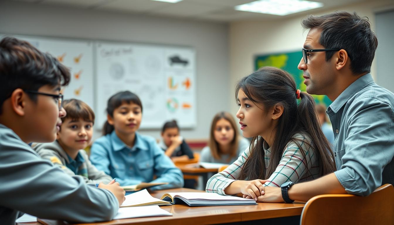 Students collaborating in study space